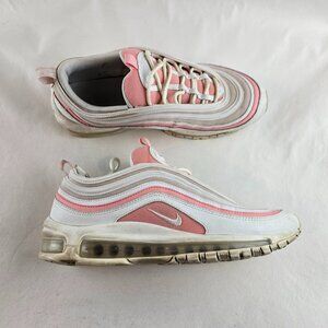 Nike Air Max 97 Womens 10 Summit White Bleached Coral Running Sneakers Shoes Pre